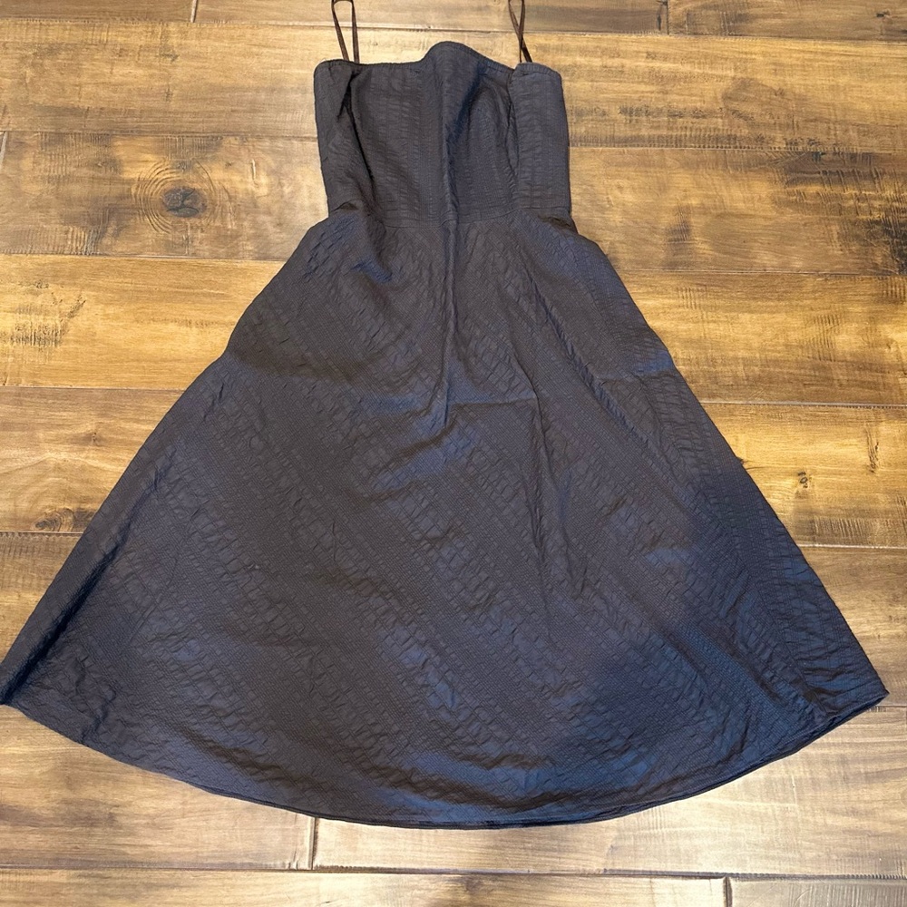J. Crew Strapless Navy Dress